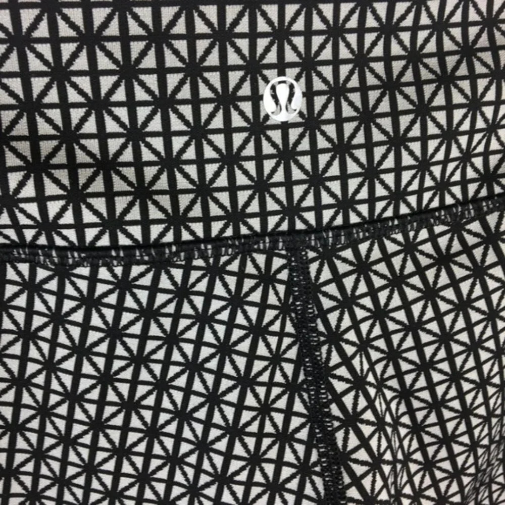 Lululemon Wunder Under Tri Geo Silver Spoon I Size 4 - Picture 6 of 8